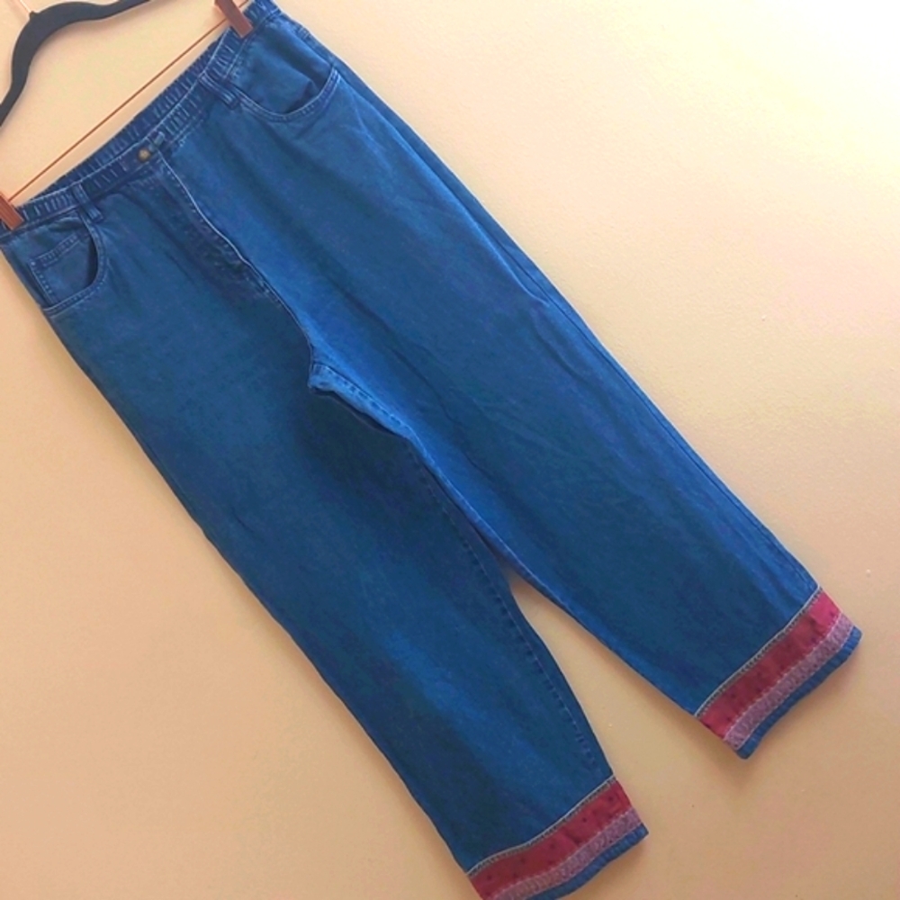 J. Jill Chambray Tencel Jeans